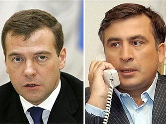 Медведев попросил Саакашвили не провоцировать российских миротворцев