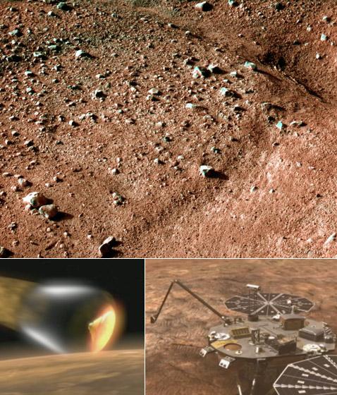 Разведчик жизни сел в северном полярном районе Марса