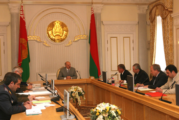 7 июля 2008 года. А. Лукашенко Совещание о ходе расследования чрезвычайного происшествия в Минске во время празднования Дня Независимости