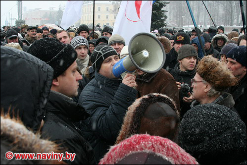 Сегодня индивидуальные предприниматели проводят в Минске на Октябрьской площади очередную акцию протеста